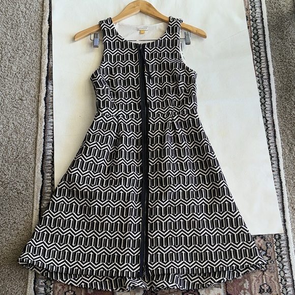 ANTHROPOLOGIE Leifsdottir Tonnelle Zip Front Dress Textured Sleeveless Size 4 - Picture 7 of 16